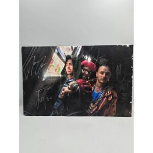 DNCE Band Signed Poster Joe Jonas Jack Lawless JinJoo Cole 16x11 Fair Autograph